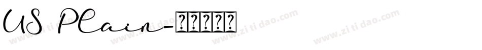 US Plain字体转换
